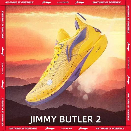 Li-Ning Men's JIMMY BUTLER 2  Professional Basketball Shoes Cushioning Durable LiNing Breathable Sports Shoes Sneakers ABAT081