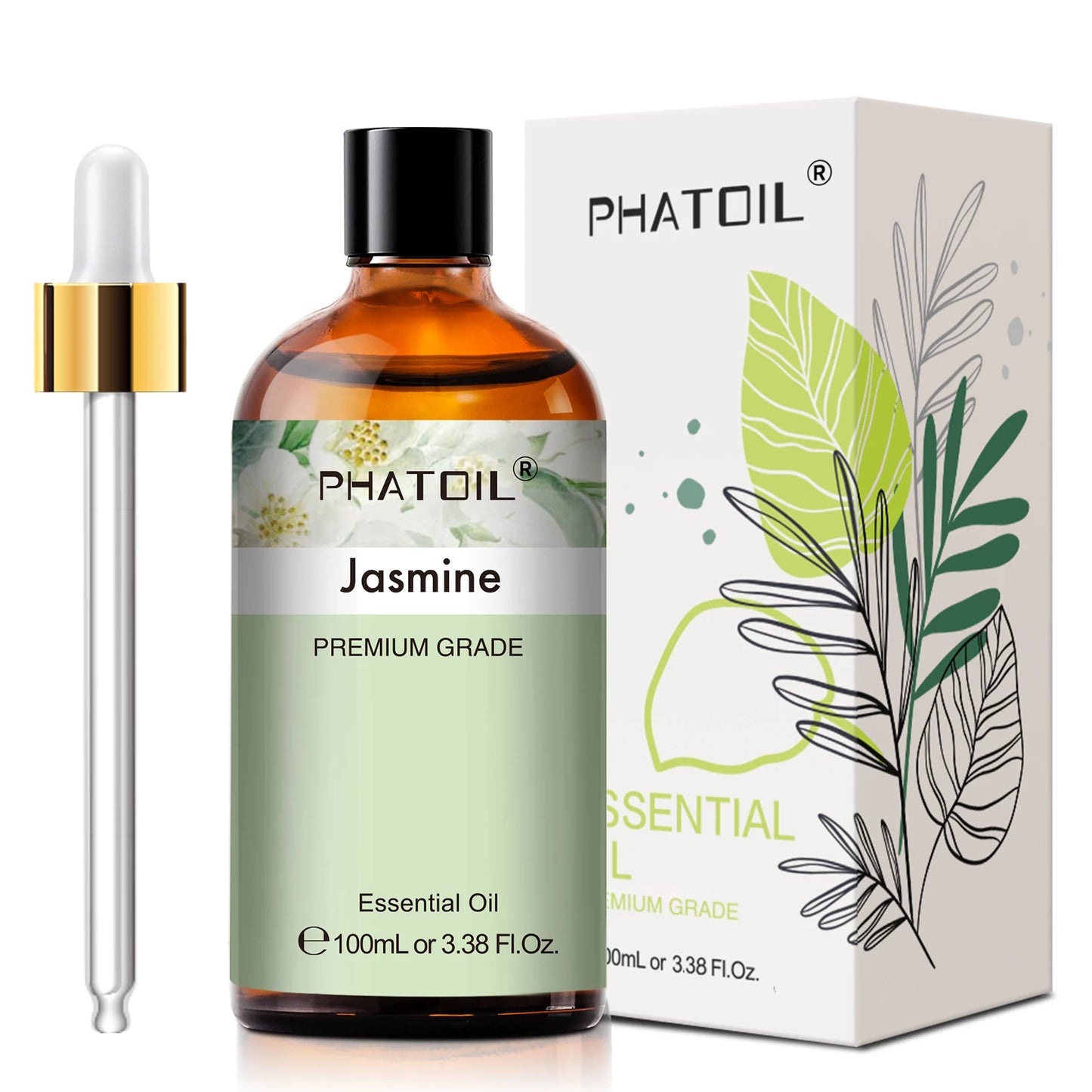 PHATOIL 100ml Natural Essential Oil For Skin Aromatherapy Lemongrass Eucalyptus Lavender  Peppermint Fragrance Essential Oils
