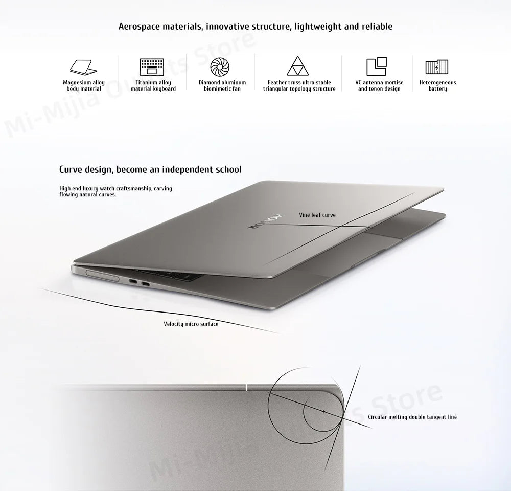 Honor MagicBook Art 14 Snapdragon Edition 1kg Ultra Thin Laptop X Elite 32G 1T 3.1K Eye Screen Notebook