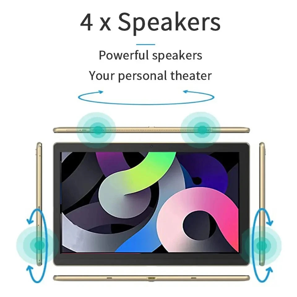 Global Version 14 Inch 1920x1080 IPS Big Screen Tablet PC 5+13MP Camera 12+256GB Deca-Core планшет 2 IN 1 Tablets Android Laptop