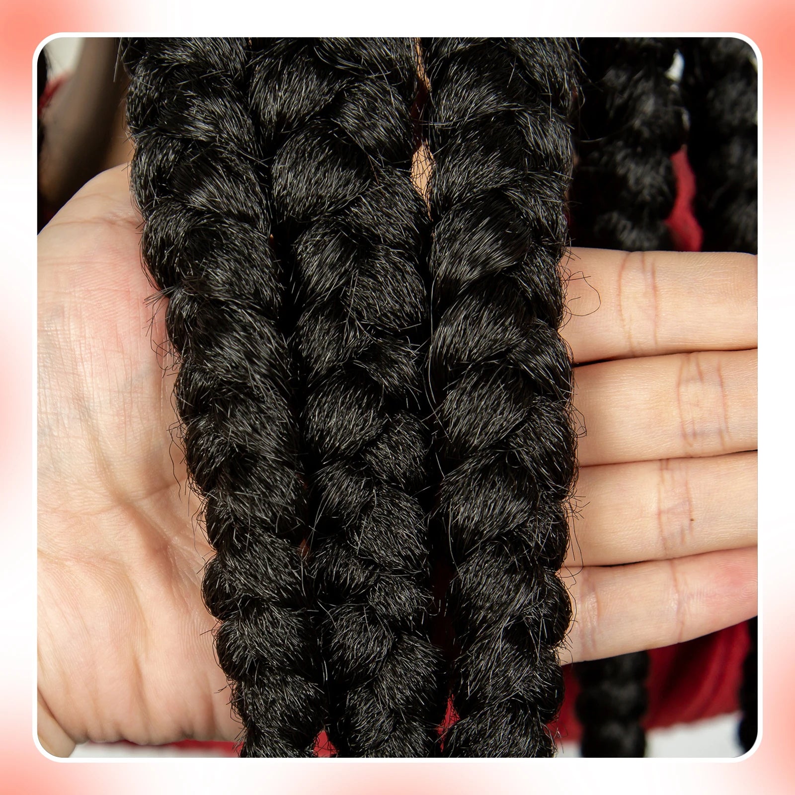 32INCH Cornrow Braided Wigs Synthetic Full Lace Braids Wig with Baby Hair Lace Frontal Knotless Braided Lace Wig for Black Women