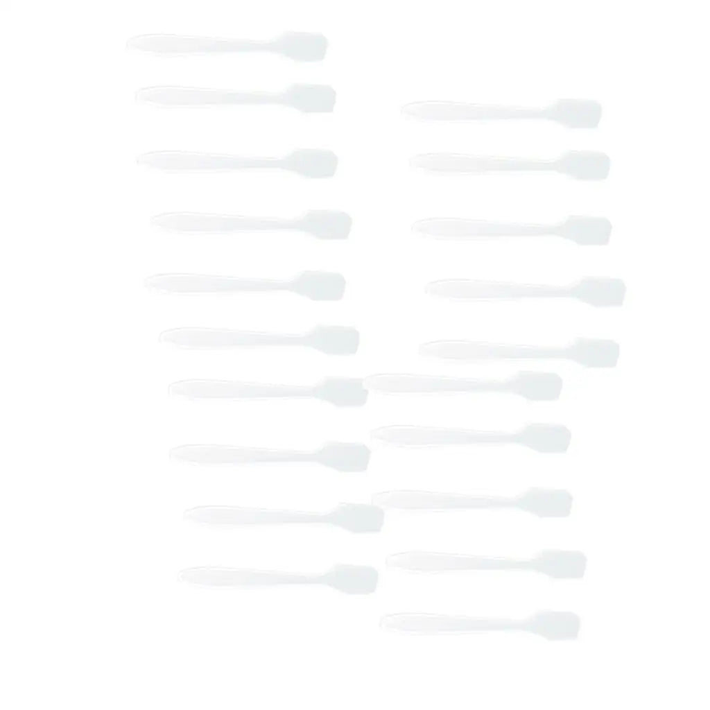 100Pcs Plastic Spatula Disposabled Cosmetic Spoon Skin Care Cream Face Mask Mixing Spoon Beauty Tool