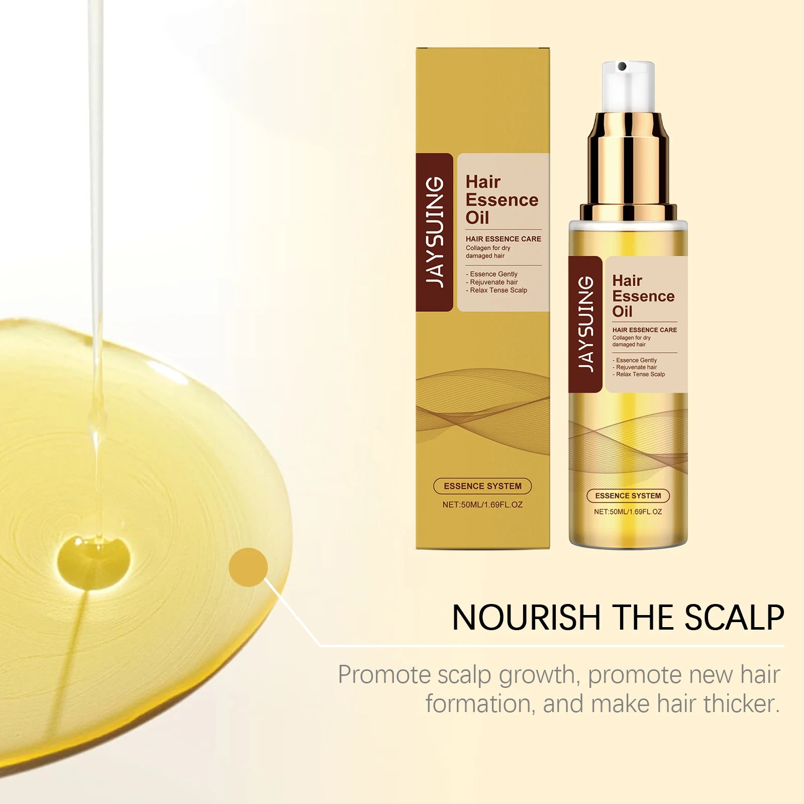 Hair Care Essence Improve Breakage Dryness Remove Split Ends Enhance Luster Deeply Nourishing Scalp Smoothing Natural Hair Oil