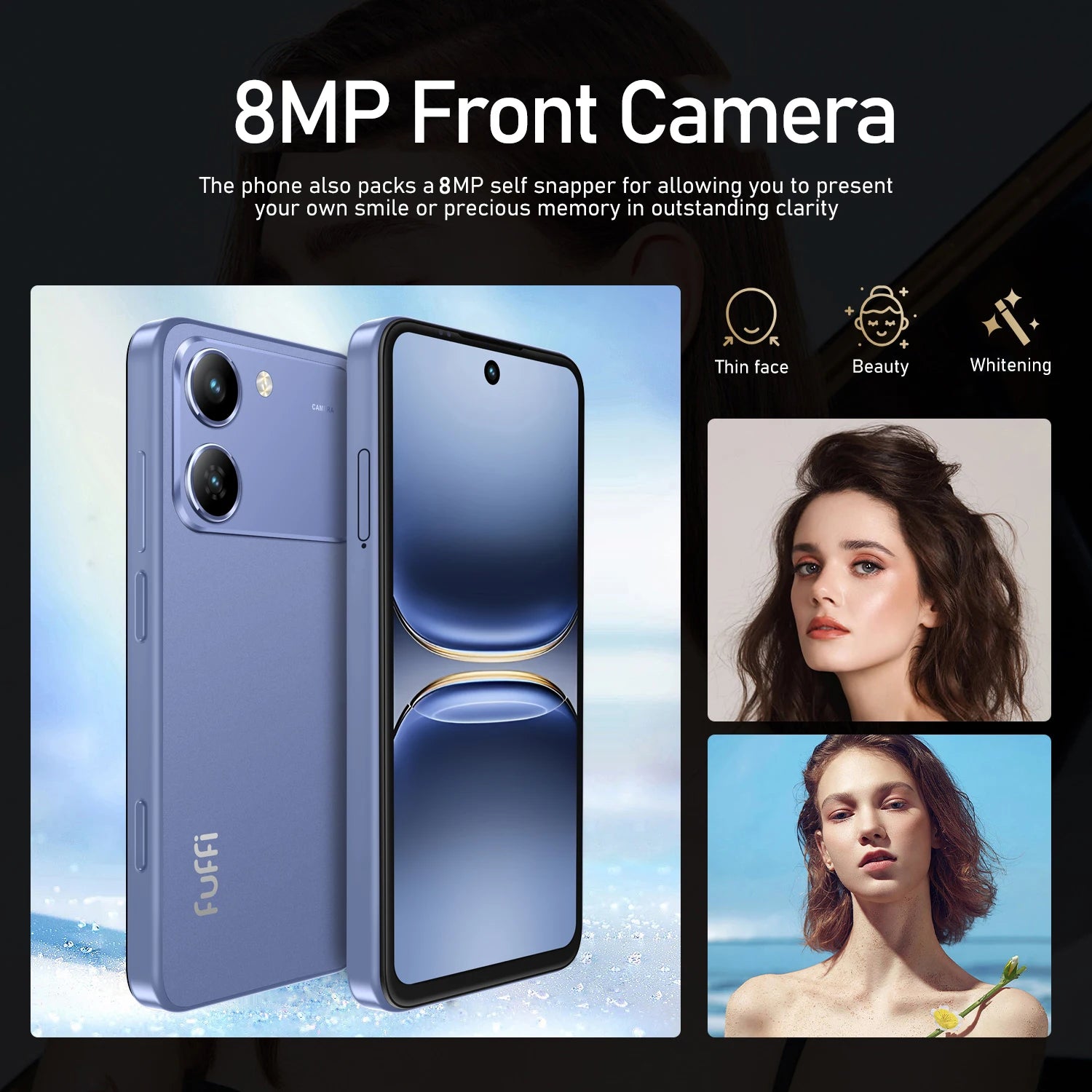 Global Version Smartphone 8GB+256GB 4G Smartphone, 5.3" Cellphone LCD 60Hz Display, 12MP Camera, 4100mAh Battery HD Camera, WiFi