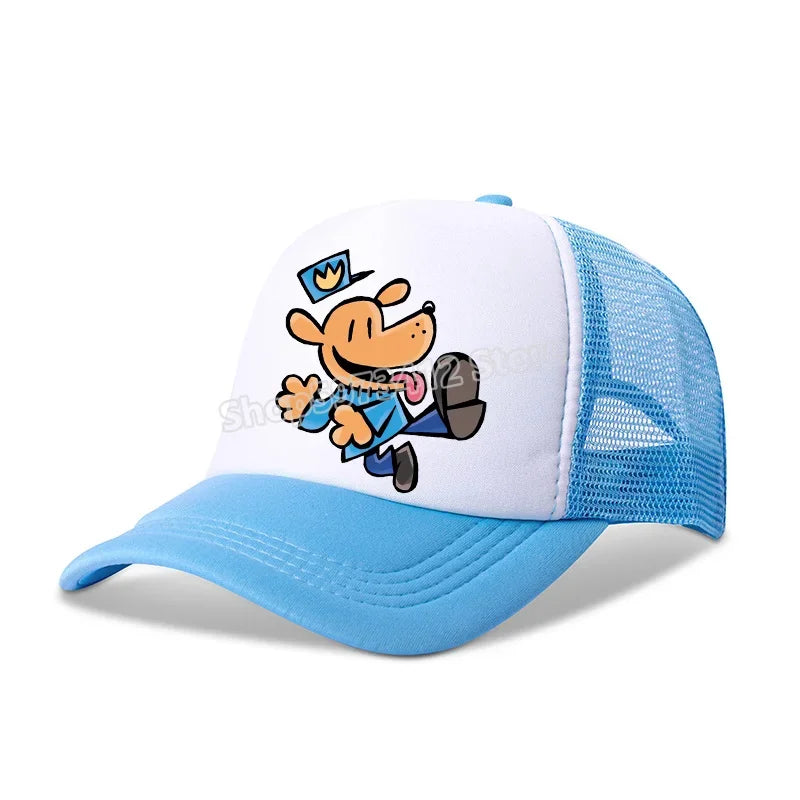 Dog Man Universal Casual Cap Summer Baseball Polyester Hat Adjustable Truck Driver Children Cartoon Peripheral Item Adult Action