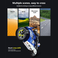 RC Motorcycles 1/6 Electric Motor RC Cars High Speed 4CH Remote Control Racing Motorcycle Drift Car Kids Xmas Festival Gift