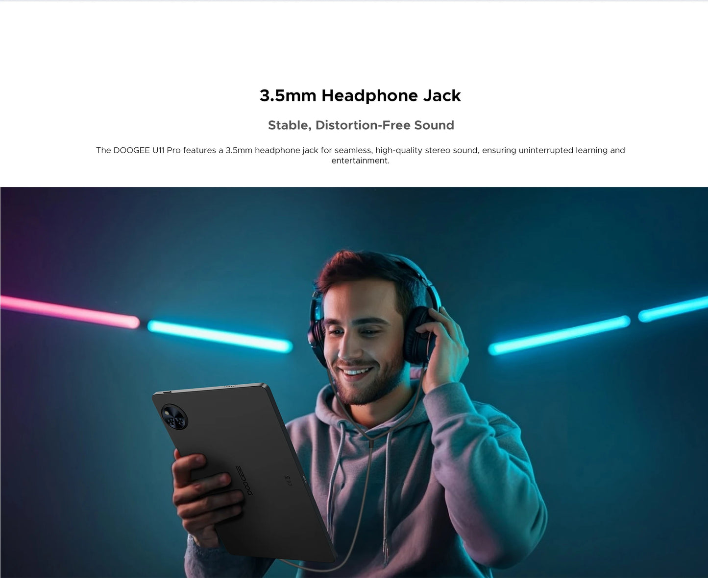 Global Version DOOGEE U11 Pro Android 15 Tablet PC 11 inch Ultra-clear 90Hz Display 30GB(6 + 24) 256GB 8580mAh Battery Tablet