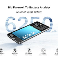 【Brand+】Global Version DOOGEE Note 58 8GB RAM 128GB ROM 6.75" HD+ 90Hz IPS Screen 6250mAh Large battery NFC Android 15