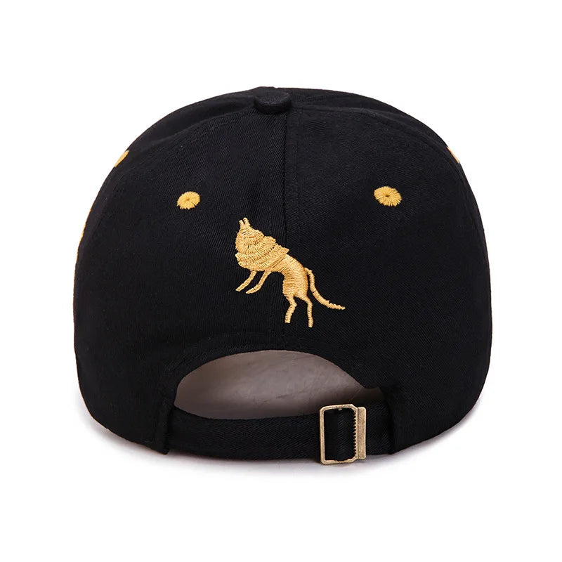 2025 New totem Flame Baseball Cap Men's women's European and American net red Cap Spring and Summer Sun Shading Smbroidered Hat
