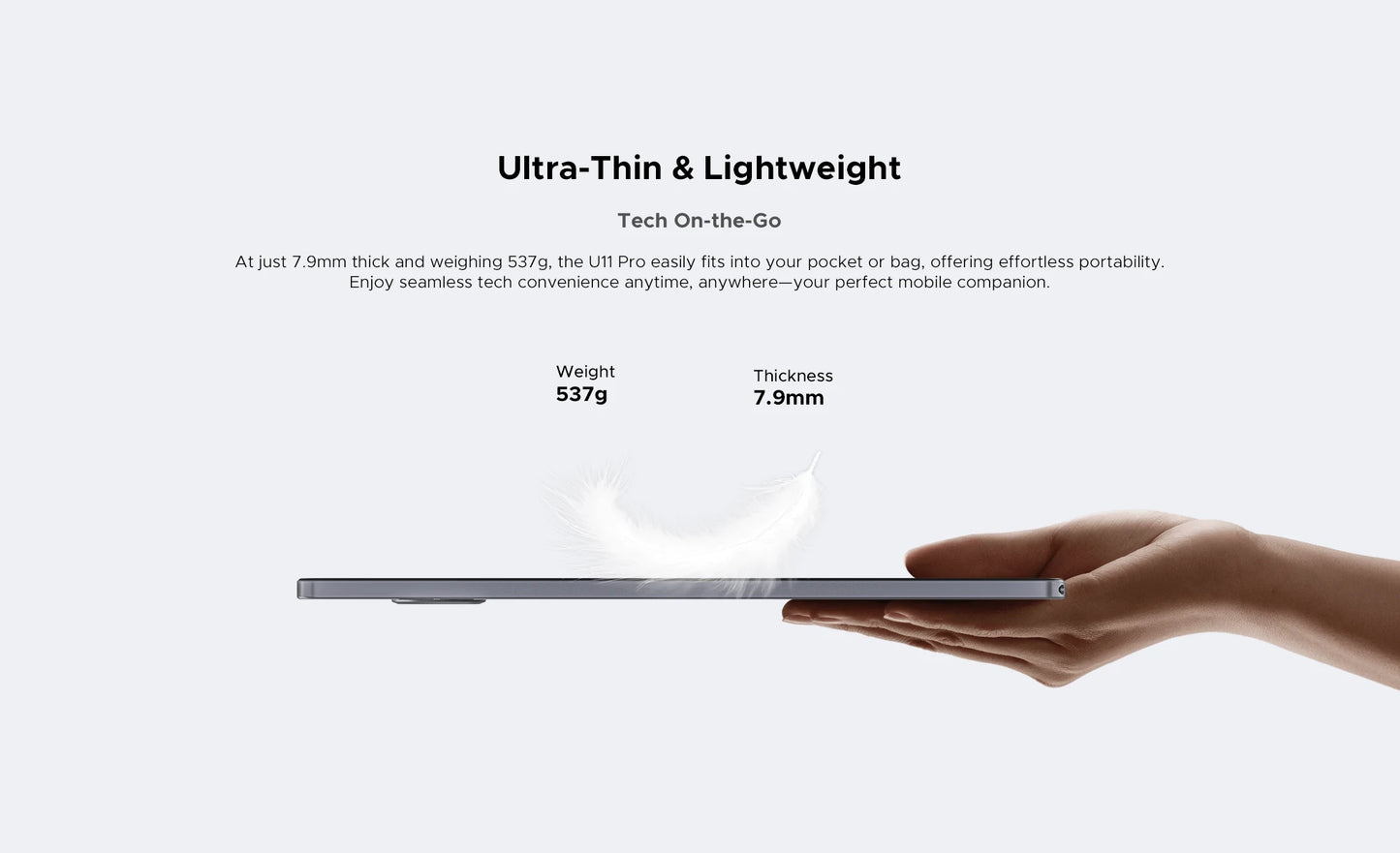 Global Version DOOGEE U11 Pro Android 15 Tablet PC 11 inch Ultra-clear 90Hz Display 30GB(6 + 24) 256GB 8580mAh Battery Tablet