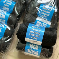 2/3/5/12pc Brazilian Wool Hair Synthetic Crochet Hair Extensions for Women African Hair Yarn for Natural Black, Jumbo Braids ﻿