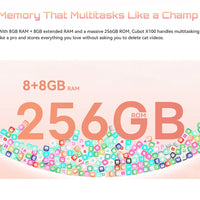 6.88-Inch Android Smartphone 5G Cubot X100, Dimensity 7025, 6nm, 2.5GHz, 16GB(8+8), 256GB, 64MP Camera, 5100mAh Battery, NFC