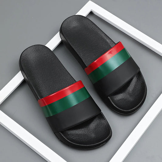 Men and Women Couples Non-Slip Color Matching Slippers Summer Outdoor Large Size Beach Sandals