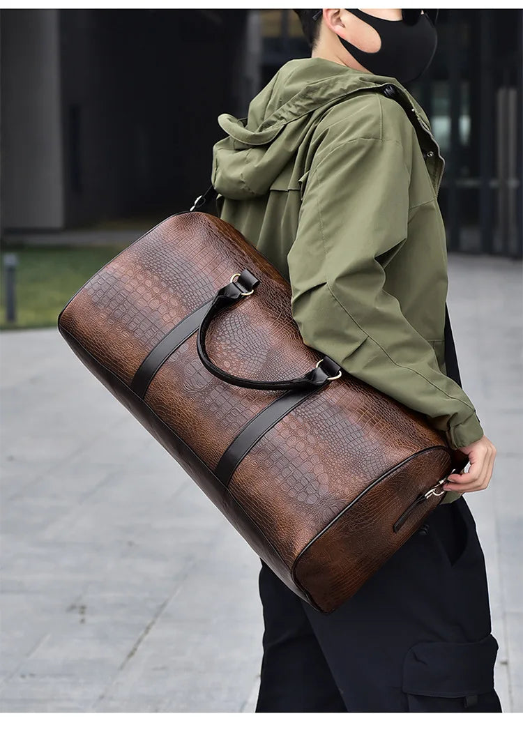 European and American Style Travel Bag Fashionable and Personalized Hand-held Shoulder Short Distance Outdoor Sports and Fitness