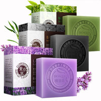 100g Bamboo Charcoal Handmade Soap Skin Moisturizing Deep Cleansing Oil Control Blackhead Remover Face Wash Hair Bath Skin Care