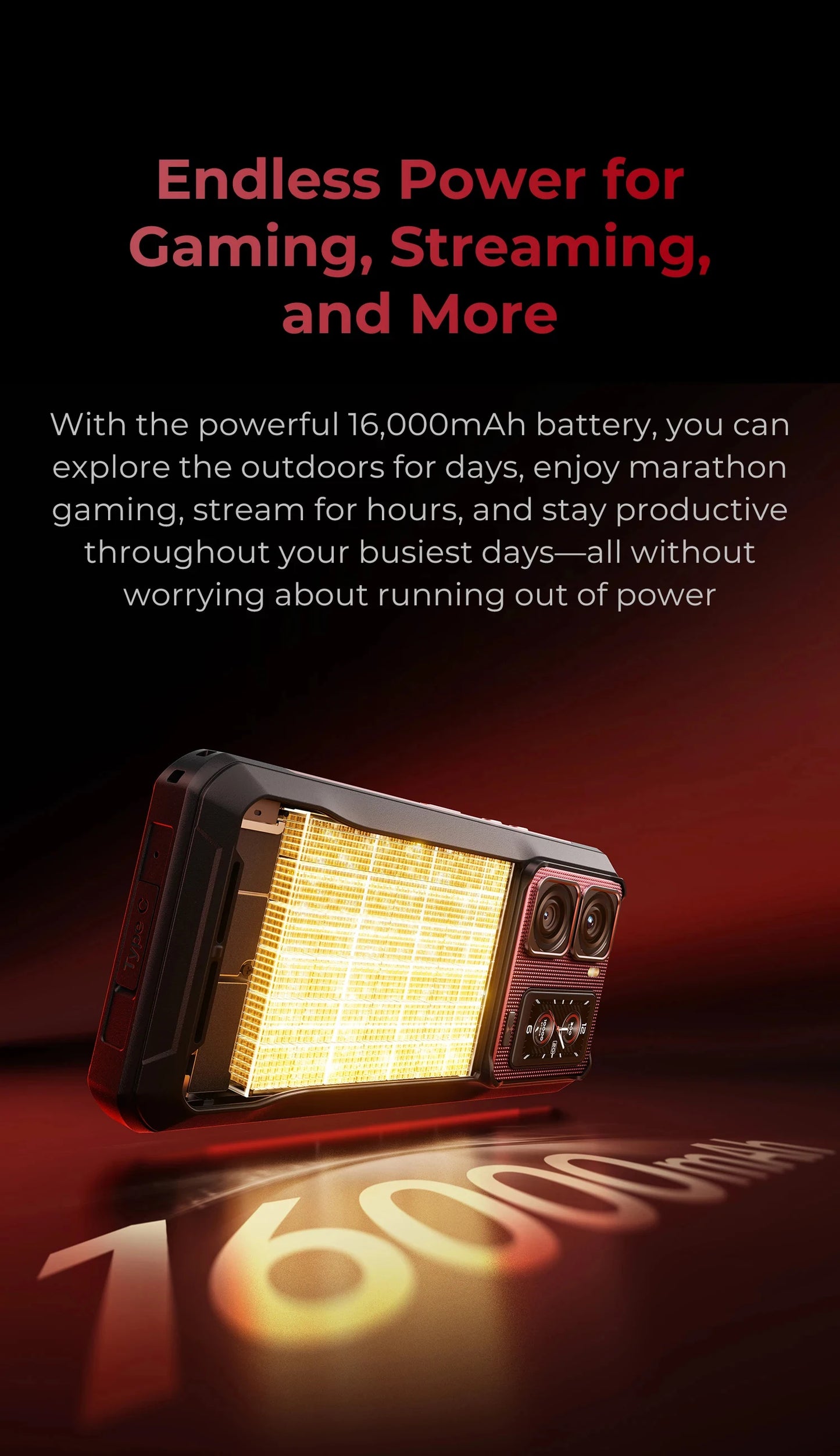 2025 NEW Oukitel WP300 Rugged Phone 6.78" FHD 120Hz Telephone Portable 36GB (12+24) GB+512GB 16000mAh Smartphone 5G Android 15