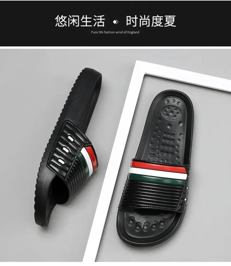 Summer Men's Trend Slides Man Shoes Non-slip Casual Slippers Indoor Outdoor EVA Sandals Beach Garden Sandals Big Size46 47 48