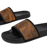 Mens Slides Fashion Summer Luxury Slippers Cushion Beach Solid Slides Indoor Bathroom Anti Slip House Male Sandals