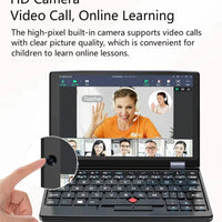 7 Inch Mini Laptop Intel N95 Notebook Touch Screen Portable Netbook Windows 11 Mini PC Micro Computer Bluetooth 4.2 16GB 1TB