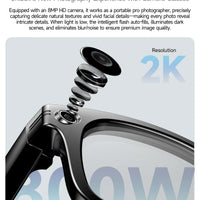 AI Smart Glasses with 8MP Camera Video Recording 100+ Languages Translation Sunglasses Bluetooth Call Music Play Men Women 2025