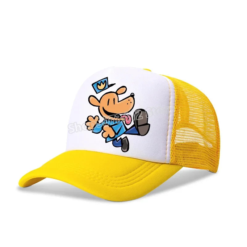 Dog Man Universal Casual Cap Summer Baseball Polyester Hat Adjustable Truck Driver Children Cartoon Peripheral Item Adult Action