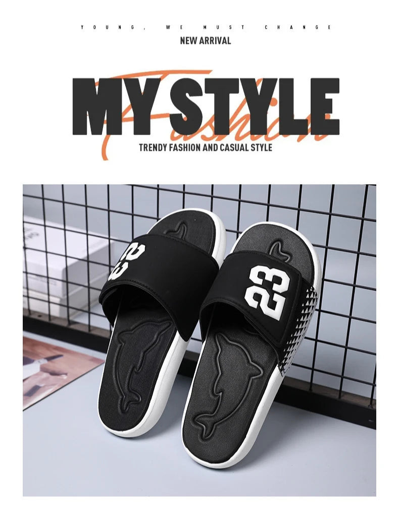 EVA Summer Men's Slippers Unisex Indoor Soft-Soled Anti-slip Sandals Outdoor Trendy Beach Holiday Sandal Shoes for Men Sandalias