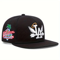Fashion Unisex LA Embroidery Baseball Caps Los Angeles Snapback Hat Angel Wings Hip Hop Caps Outdoor Adjustable Casual Sun Hats