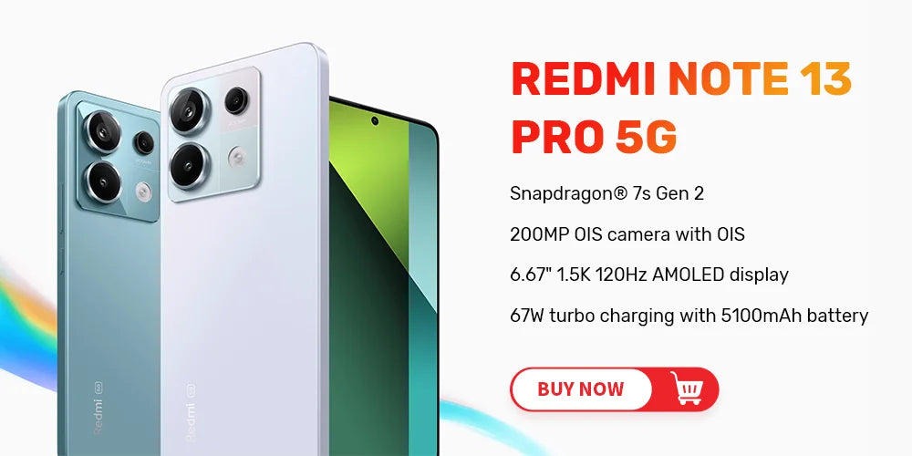 Xiaomi Redmi Note 12 5G Smartphone Global Version 4GB 128GB 6.67 ”Amoed FHD + Snapdragon® 4 48MP Main Camera 33W fast Charge