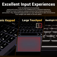 Firebat Laptop AT15 15.6 Inch Intel N150 DDR4 16GB RAM 512GB 1TB SSD 1920*1080 Windows 11 Notebook Backlit Integrated Numpad