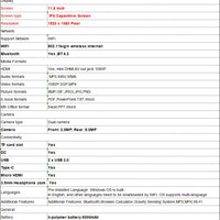 11.6 INCH 8GB RAM 512GB eMMC ROM WINDOWS 11 TABLET PC PAD1162 Intel Celeron N4100 CPU 1920 x 1080 Pixel WIFI Type C