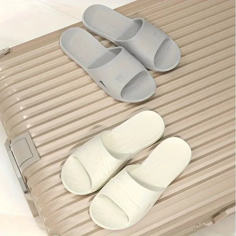 2024 New Foldable EVA House Slippers Portable Hotel Travel Slipper Bathroom Non-Slip Slides Home Indoor Flat Shoes for Men Womem