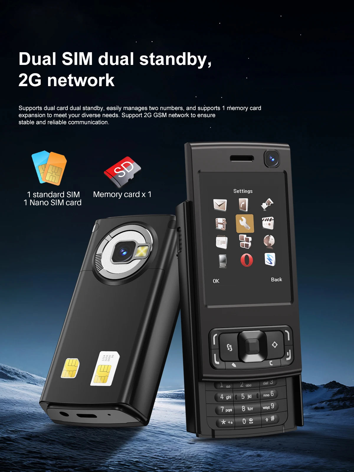 SERVO N95 PRO 2G GSM Slide Screen Mini Mobile Phone Magic Voice Call Recording MP3/MP4 Player Blacklist Small Cellphone FM Radio