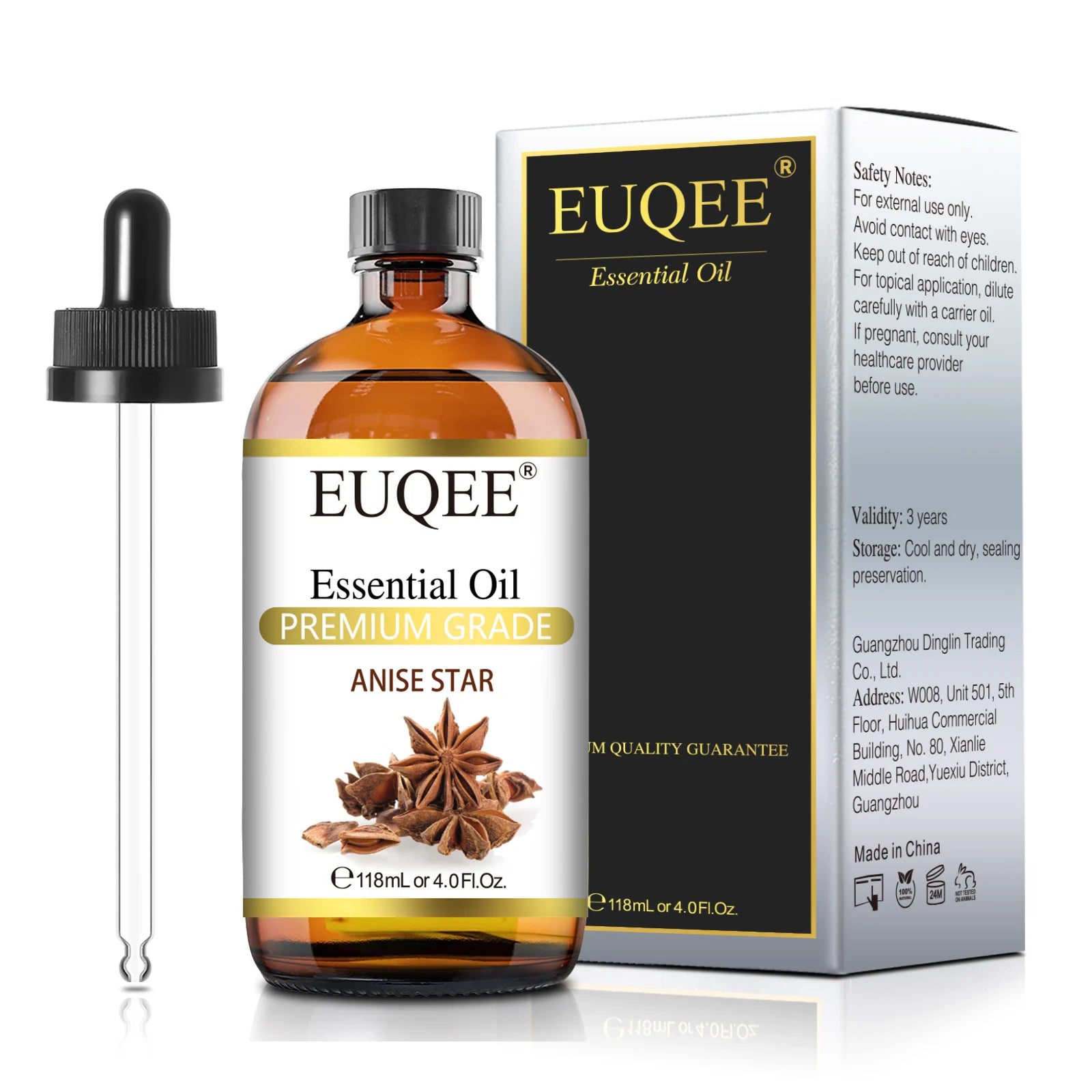 EUQEE 4 Fl Oz Essential Oils for Aromatherapy Humidifiers Aromatic Diffuser Making Scents Candle Handmade Soap Home Fragrance