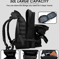 Outdoor Sports Multi-functional Bags50L  Tactical Backpack Men's Travel Large Capacity Rucksacks Men Waterproof