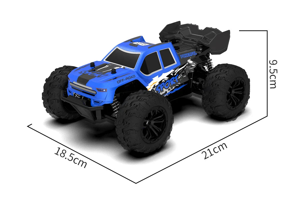 2.4G Remote Control Car with Light RC Vehicle RC Racing Car 20KM/H High Speed Off-Road Climbing Remote Control Toy Gift for Kids