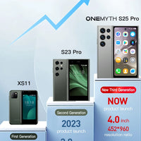 ONEMYTH S25 Pro 4.0" Mini Smartphone 2GB RAM 16GB ROM Android10.0 Face Recognition Unlock 2000mAh 3G Small Mobile Phone