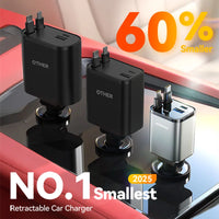 Joyroom 84W Retractable Car Charger Fast Car Charger USB C for iPhone 17 16 15 Fast Charging Car Accessories Car Adapter