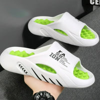 Summer Men's Slippers Massage Slippers EVA Lightweight Beach Casual Shoes Indoor Soft Sole Slippers Platform Outdoor Men Sandals
