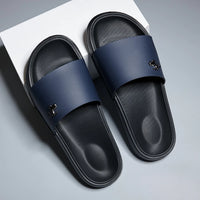 Men's Slippers Summer Non-Slip Casual Sandals Platform House Shoes Indoor Bathroom Slides Outdoor Casual Beach Shoes Flip-flop