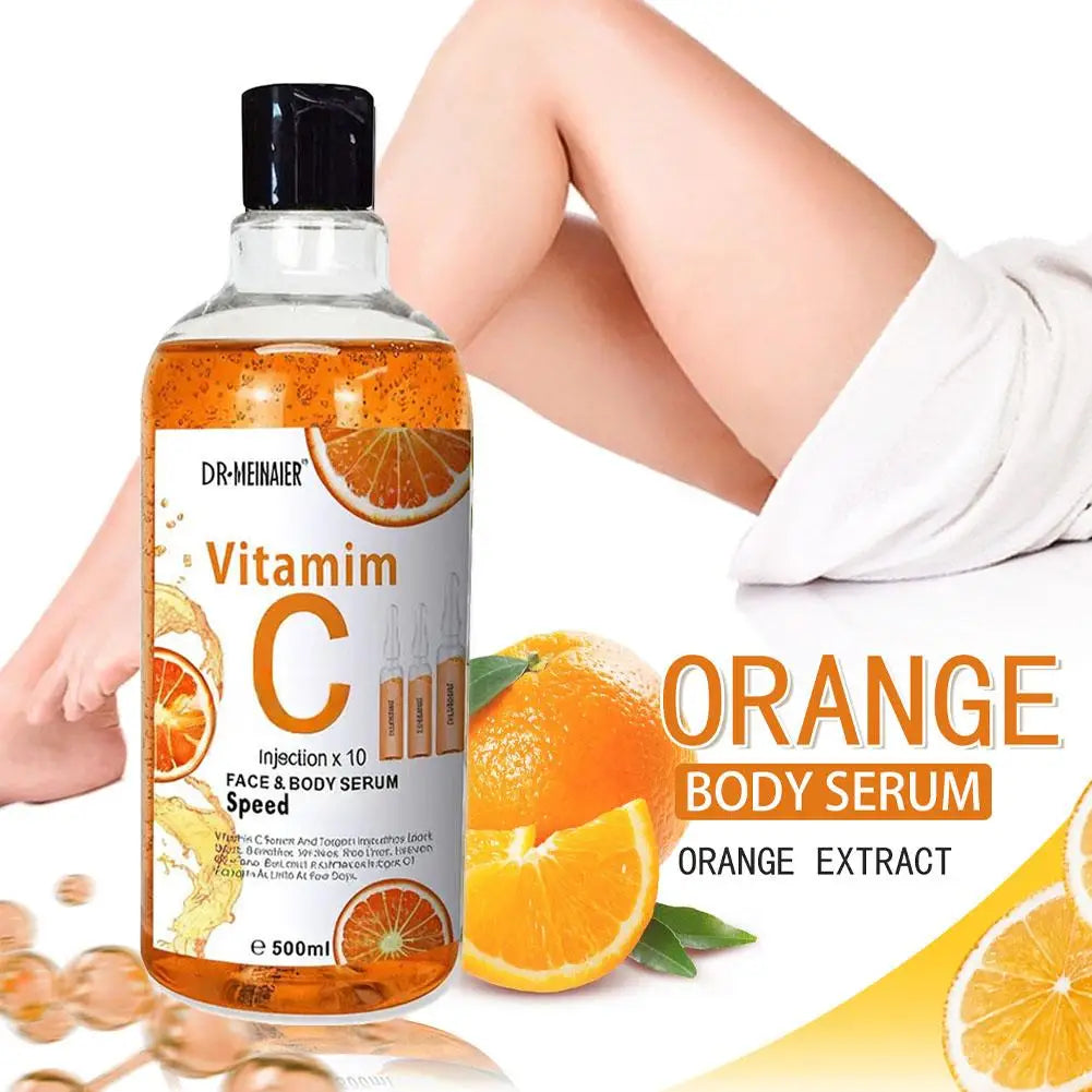 500ml Vitamin C Arbutin Face Serum Moisturizing Lightening Body Serum Spots Eraser Corrector Whitening Facial Repair Serum