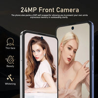 Global Vision M17 Pro Max Smartphone 5G Android 8GB RAM 256GB ROM 6.56 Inch Phone 720x1612HD 24+48MP 4G 5G Network Mobile Phones