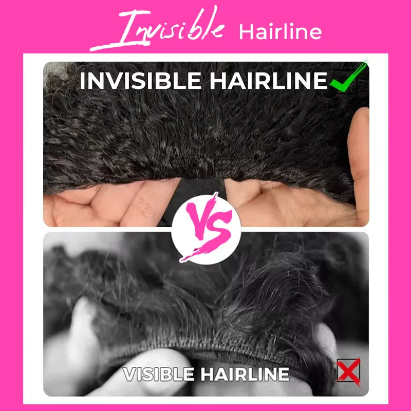 250% Kinky Curly V Part Wig Human Hair No Leave Out Upgrade Deep Wave Curly V Shape Wig No Glue Clip In Half Wig For Women