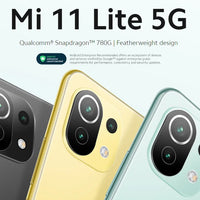 Xiaomi mi 11 Lite smartphone Cell Phones 5G  AMOLED Snapdragon 780G 64MP Full Screen 90HZ used phone