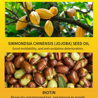 African Biotin Braid gel 100g Edges Control Twist Gel Tames Frizz & Edges Jojoba Oil Styling Braiding Gel Anti Hair Loss Wax，Loc