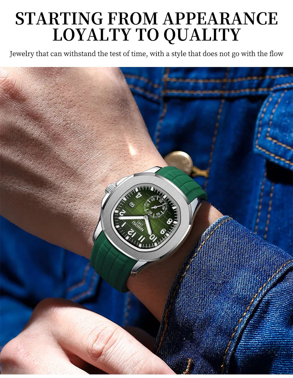 NIBOSI Brand Luxury Mens Watch Waterproof Luminous Digital Design Quartz Watch Casual Belt Date Watches For Men reloj hombre