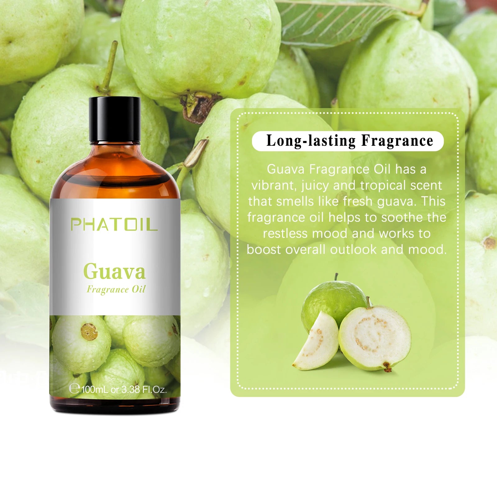 PHATOIL 100ml Aromatherapy Fragrance Oil Coconut & Vanilla Strawberry Cherry Lemon 1/2/3pcs Aroma Oil For Diffuser Candle Making