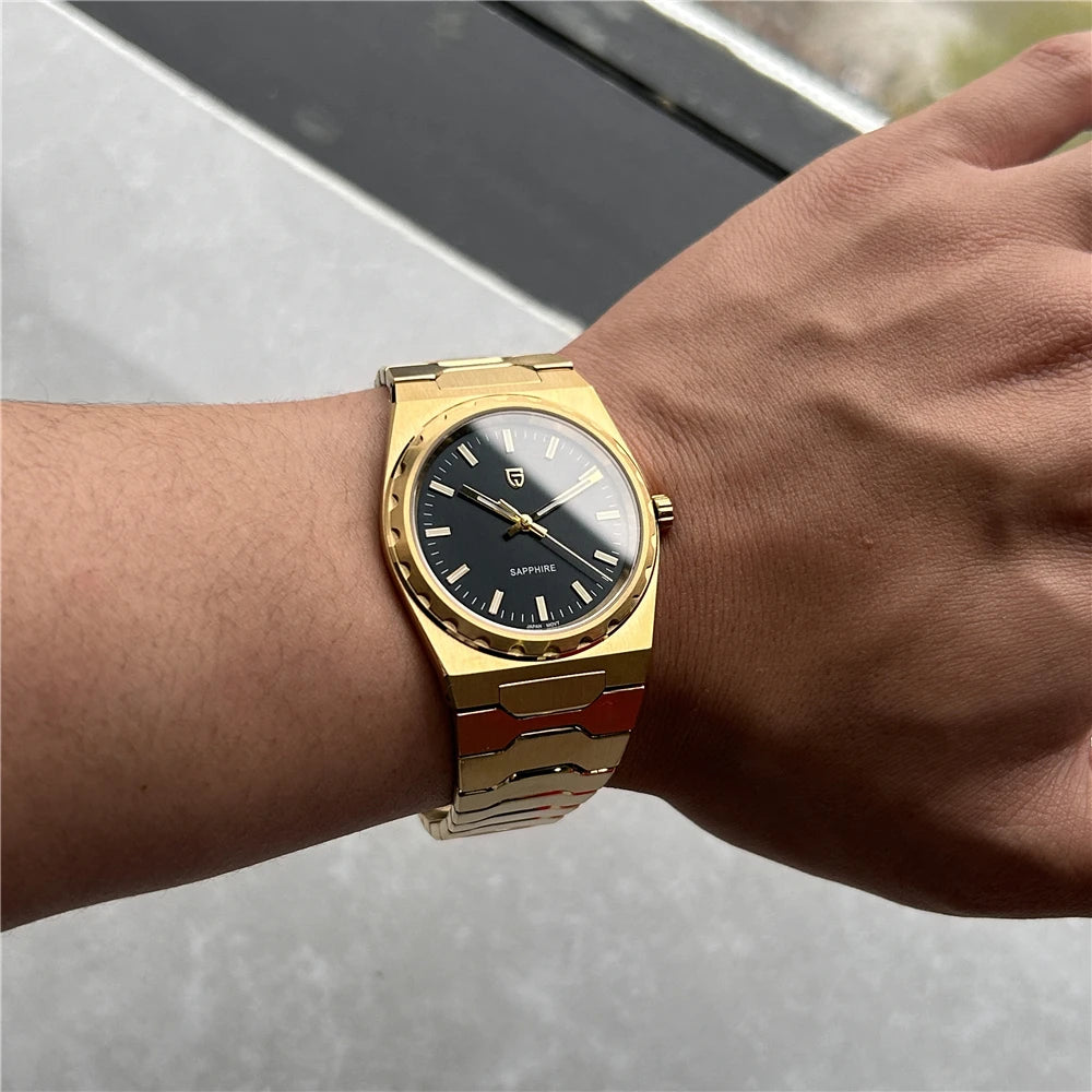 2025 New PAGANI DESIGN Men's Quartz Watch 37MM VJ21 Sapphire Stainless Steel Waterproof Wristwatches Reloj Hombre PDYS020