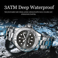 POEDAGAR Business Luxury Man Watch Luminous Waterproof Date Stainless Steel Men Watch High Quality Military Men's Quartz Watches