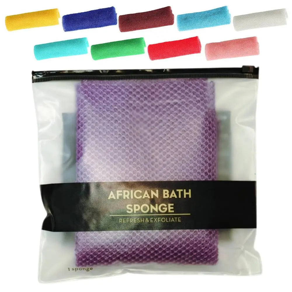 African Exfoliating Net Sponge Back Scrubbing Skin Smoother Cleaning Tool Bath Net Sponge Shower Body Thick Foam Soap Network