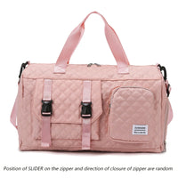 Durable Nylon Travel Duffle Bag, Portable Sports Gym Bag for Overnight Trips Shoulder Duffel Training Bag, Spacious Argyle